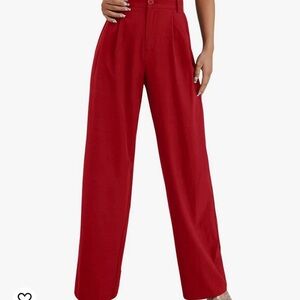 Red Flare Pants